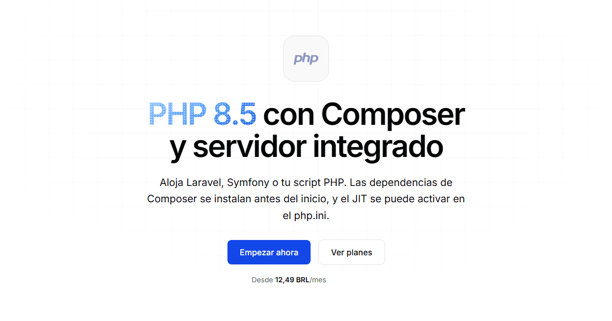 Hospedaje PHP — Laravel, Symfony y Composer | Square Cloud