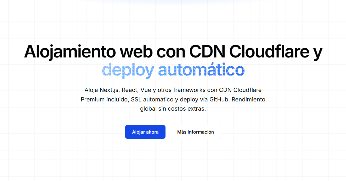 Resumen del servicio Sites de Square Cloud